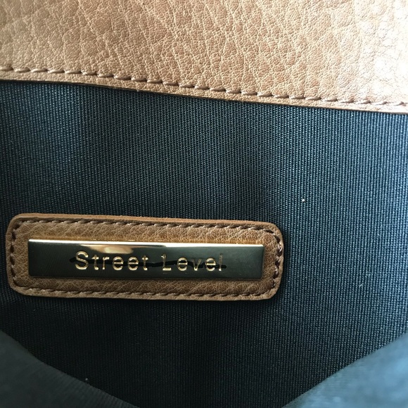 Street Level Suede/Leather Tote - Picture 5 of 7